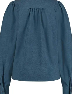 Top Les Denim Blauw