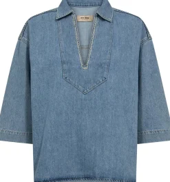Top Merla Blauw