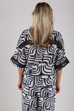 Top Nina Blauw
