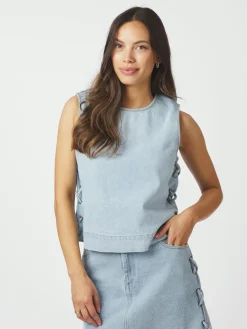 Top Svetlana Braid Blauw