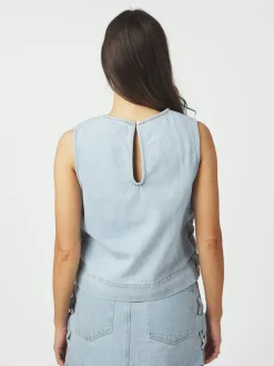 Top Svetlana Braid Blauw
