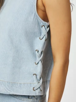 Top Svetlana Braid Blauw