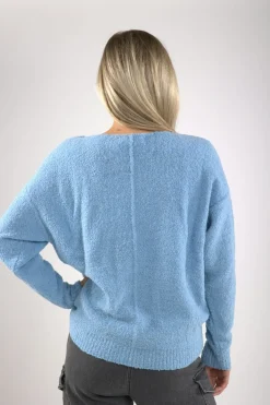 Trui Matilde Boucle Blauw