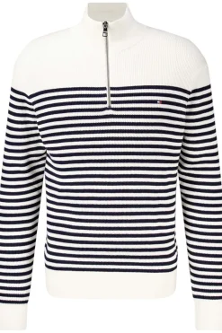 Trui Racking Structure Zip Blauw