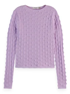 Trui Textured Stitch Roze