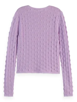 Trui Textured Stitch Roze