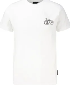 T-shirt Beach Club Wit