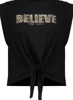 T-shirt Believe Animal Zwart