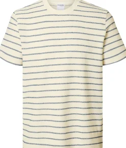 T-shirt Django Streep Blauw