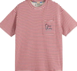 T-shirt Double Face Rood