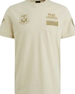 T-shirt Flat Waffel Beige