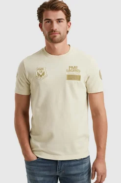 T-shirt Flat Waffel Beige