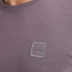 T-shirt Jacquard Paars