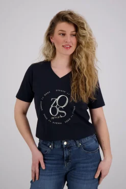 T-shirt Julia Blauw