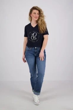 T-shirt Julia Blauw