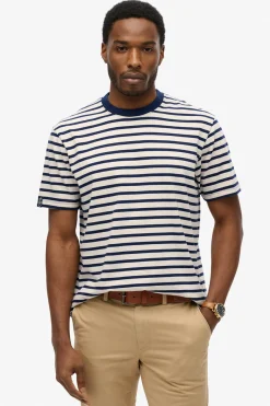 T-shirt Merchant Stripe Blauw
