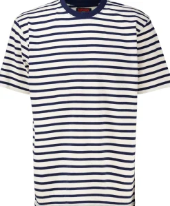 T-shirt Merchant Stripe Blauw