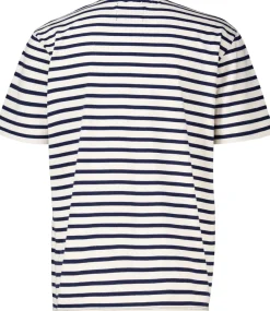 T-shirt Merchant Stripe Blauw