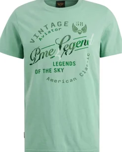 T-shirt met Artwork Blauw