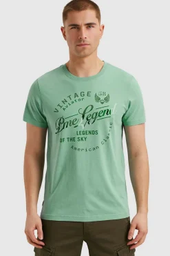T-shirt met Artwork Blauw