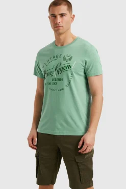 T-shirt met Artwork Blauw