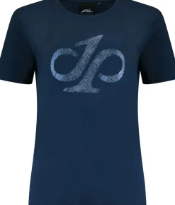 T-shirt monogram Blauw
