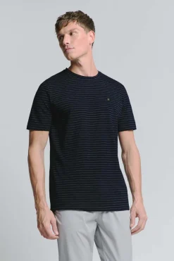 T-Shirt Pin  Blauw