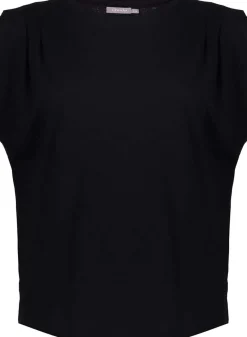 T-shirt Pleads at shoulder Zwart