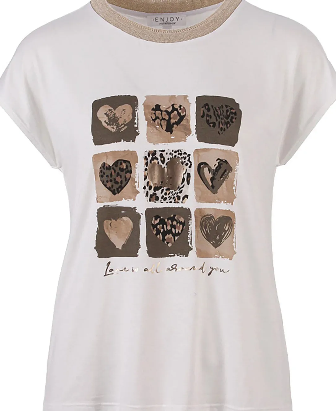 T-shirt Print Wit