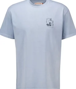 T-shirt Printed Blauw