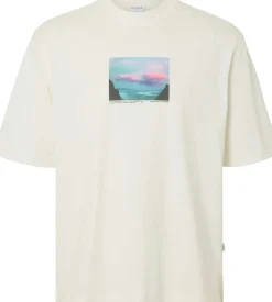 T-shirt Relaxvis Print Wit