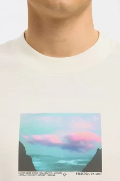T-shirt Relaxvis Print Wit