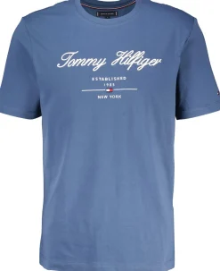 T-shirt Script Logo Blauw