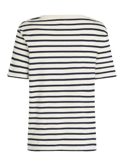 T-shirt Stripe Gold Blauw
