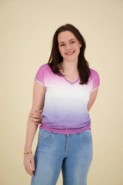 T-Shirt Tie Dye Paars