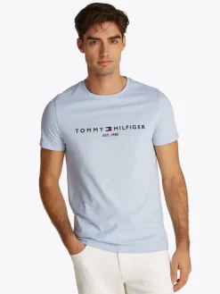 T-shirt Tommy Logo Blauw