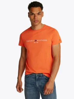 T-shirt Tommy Logo Oranje