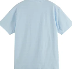 T-shirt Towelling Striped Blauw