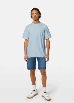 T-shirt Towelling Striped Blauw