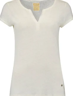 T-shirt Troy Gebroken Wit