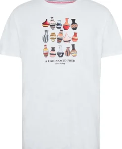T-shirt Vase Wit