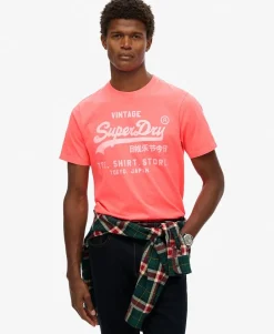 T-shirt Vi Neon Relaxed Roze