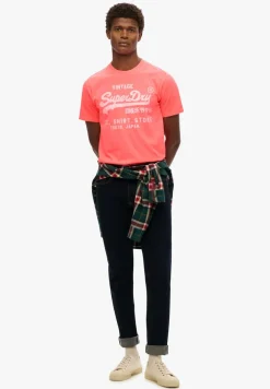 T-shirt Vi Neon Relaxed Roze