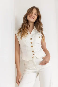 Vest Gelia Wit