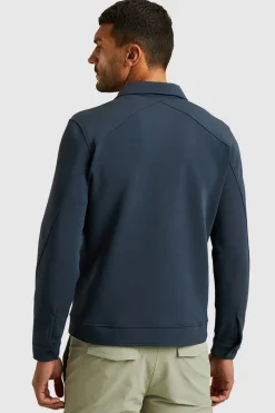 Vest Interlock Blauw