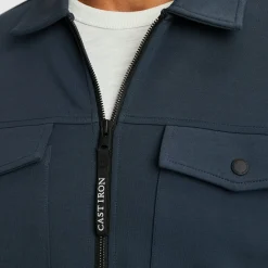 Vest Interlock Blauw