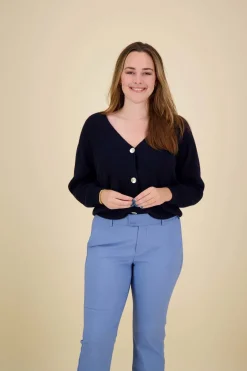 Vest Kort Donkerblauw