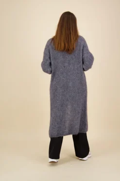 Vest Lang Grijs