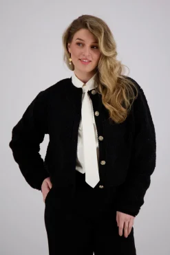 Vest Limo Fluffy Zwart
