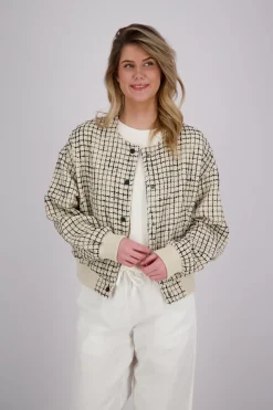 Vest Maia Boucle Bomber Beige